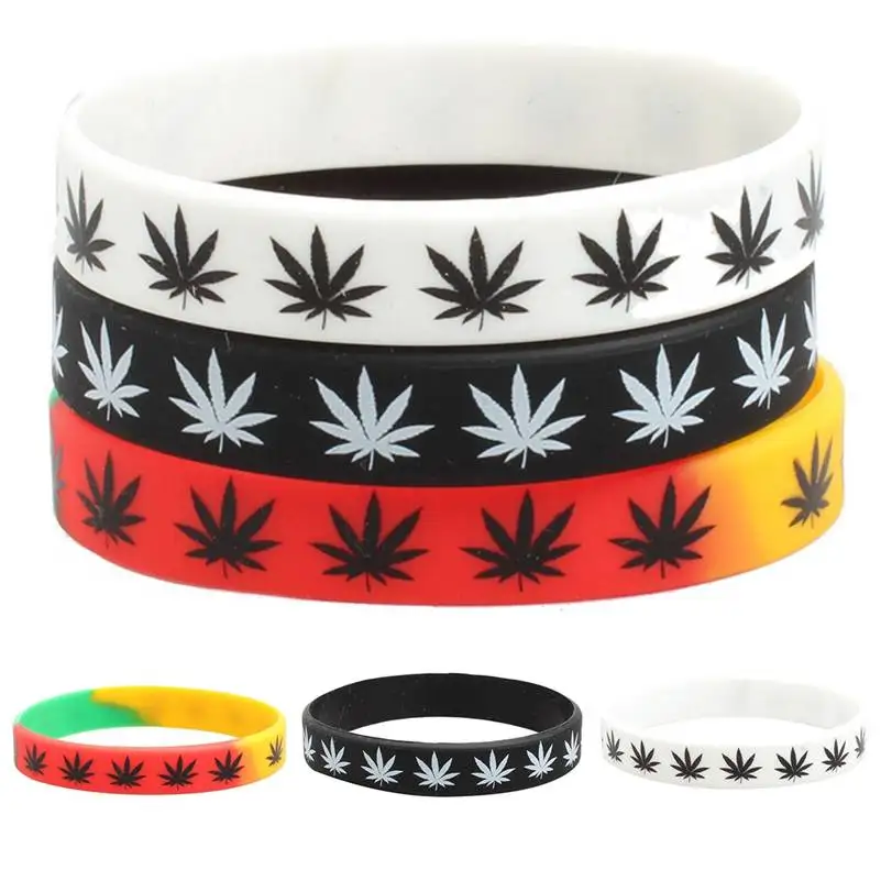 Силиконовые Браслеты & кольца с черный белый цвет Цвет будет держать браслет