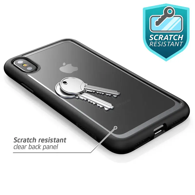 Чехол для iPhone X Xs 5 8-дюймовый i-Blason Halo Series с защитой от ударов и царапин прозрачный