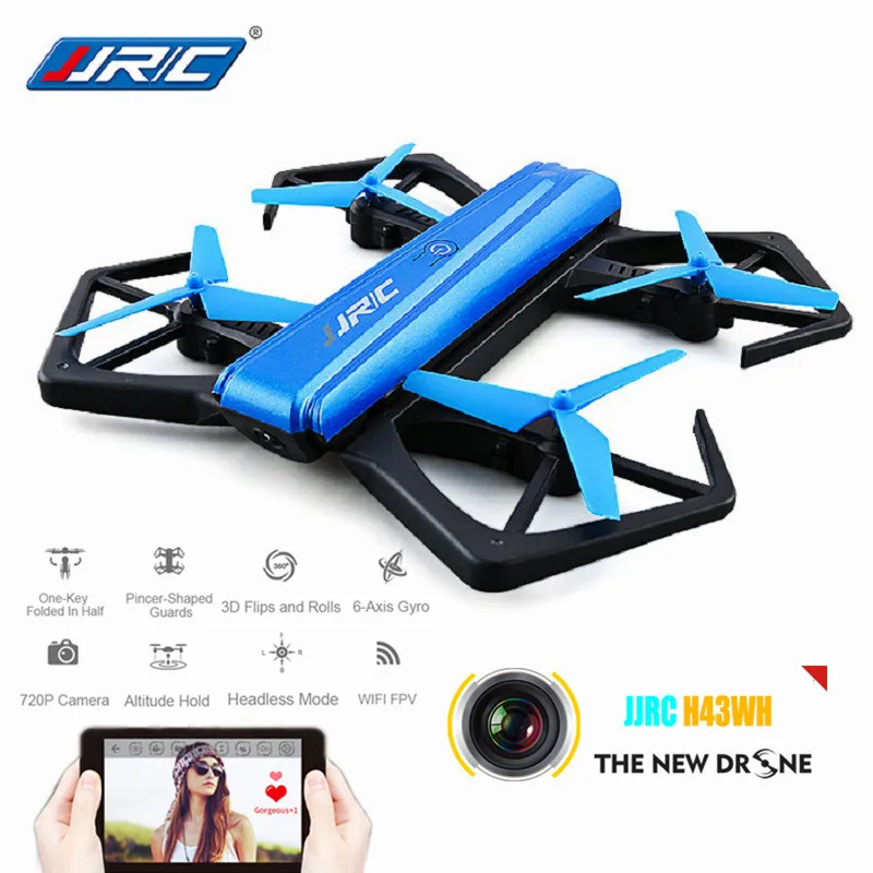 JJRC H43WH H43 складной Дрон 6 осевой Мини WIFI FPV HD камера Радиоуправляемый квадрокоптер