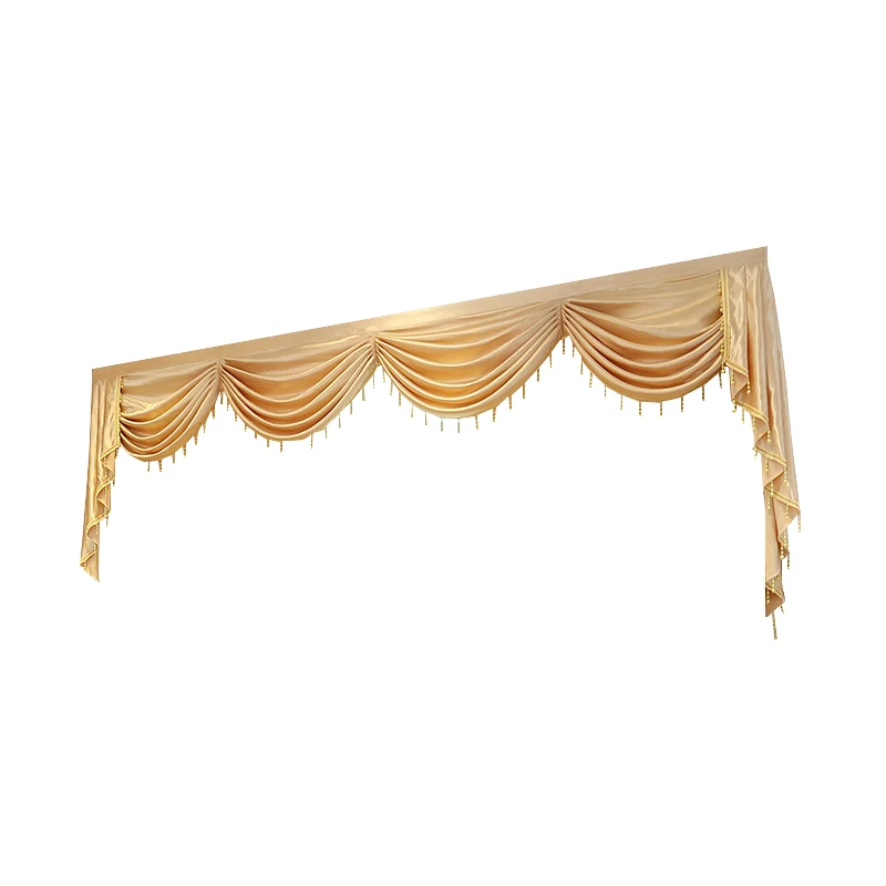 Style 7 Отельные, домашние, на заказ, новые, Pelmet, европейские, Роскошные, балдахин, занавески для гостиной, на окно, занавески для спальни, занавески, 1 шт - Цвет: Style 7