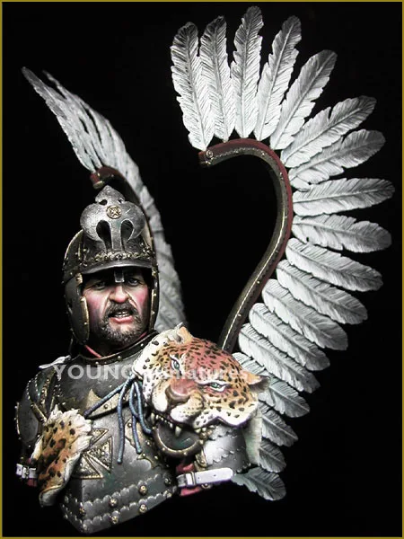 Фигура из полированной смолы 1/10 полированная Крылатая Hussar 17-я центическая фигура