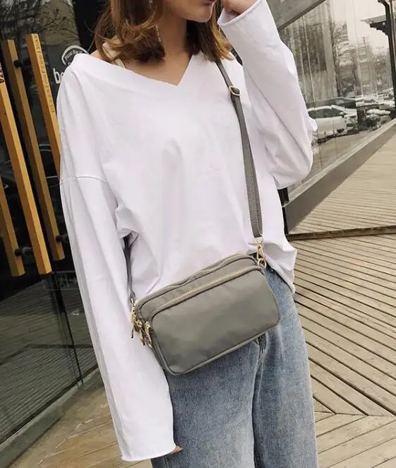 2019 Корейская версия новой трендовой простой нейлоновой ткани сумка через плечо