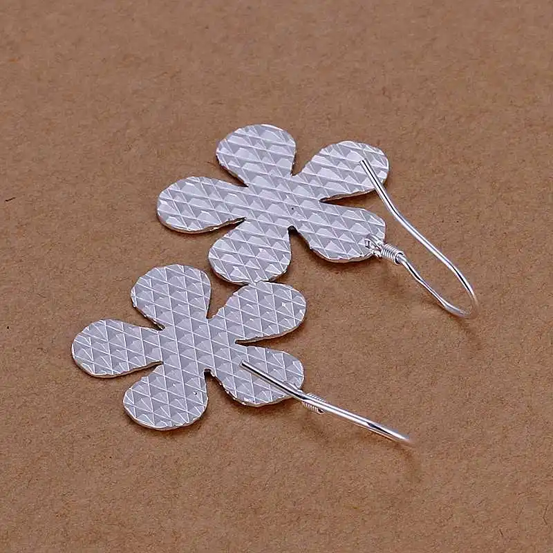 Christmas Gift!!Wholesale 925 Silver Earring Sterling Jewelry Car Pattern Flower Earrings SMTE235 | Украшения и аксессуары