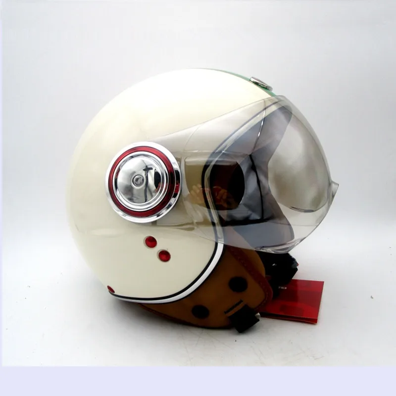 Мотоциклетный шлем Мужской винтажный самокат открытый ретро женский