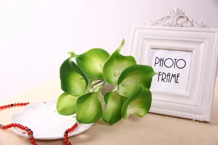 Мини Калла из латекса цветок лилии декоративный Пикассо искусственные настоящие