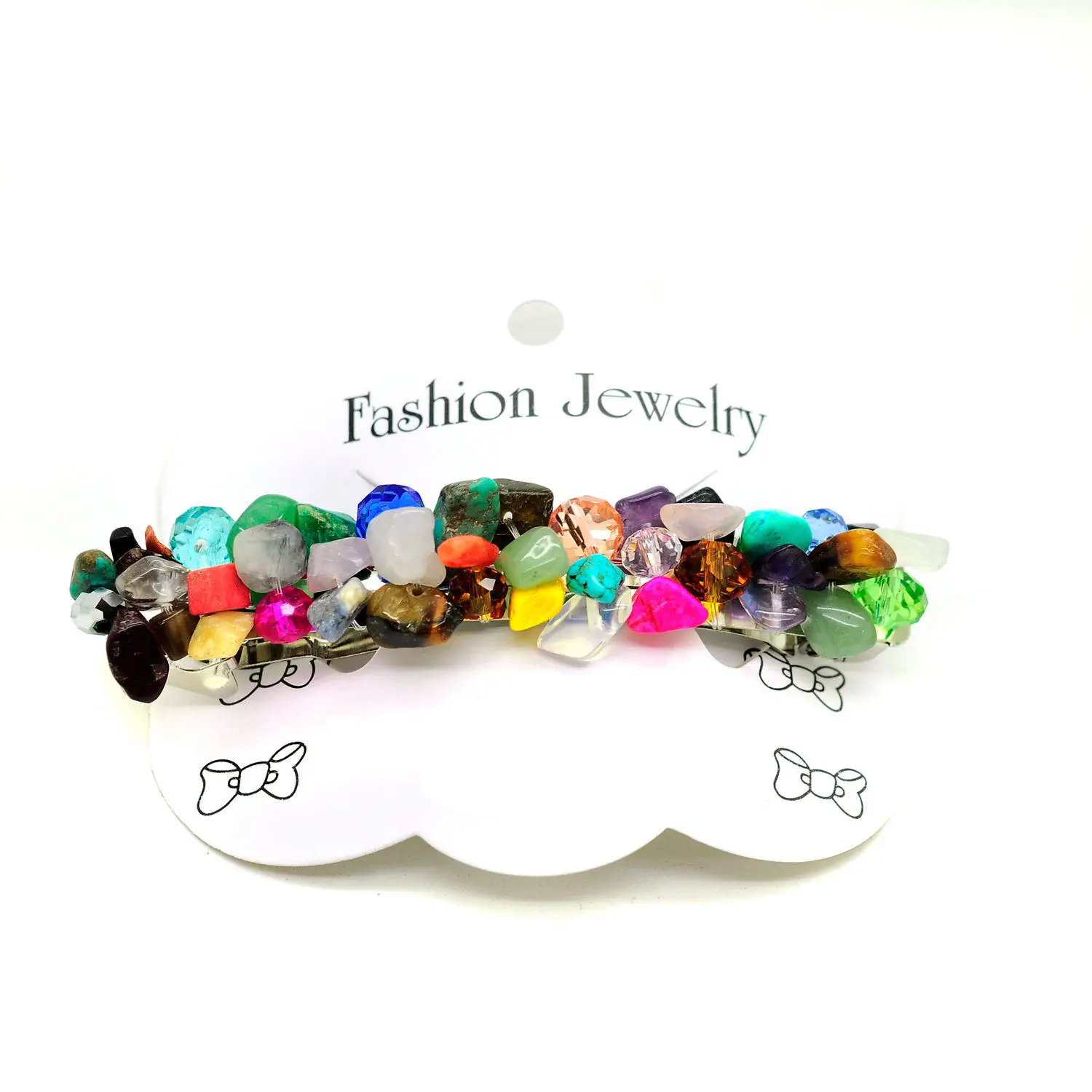 

Multicolor Stone Handmade Chip Gravel Stone Hairpins In Hair Clips&Pins Hairpins For Girls Jewelry Bridal Hair Accessories