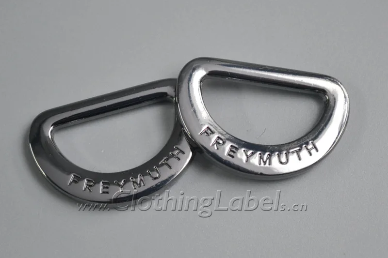 Пользовательские металлические этикетки для сумок одежды обуви выгравированный