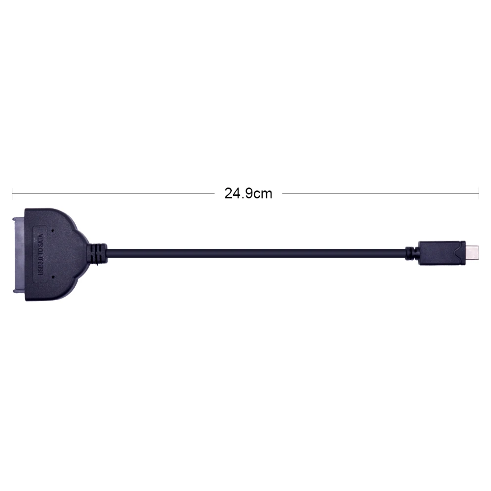CHIPAL 10 шт. USB-C USB 3 1 Type-C к SATA 0 кабель адаптер Тип C Serial ATA III 7 + 15 22Pin конвертер для