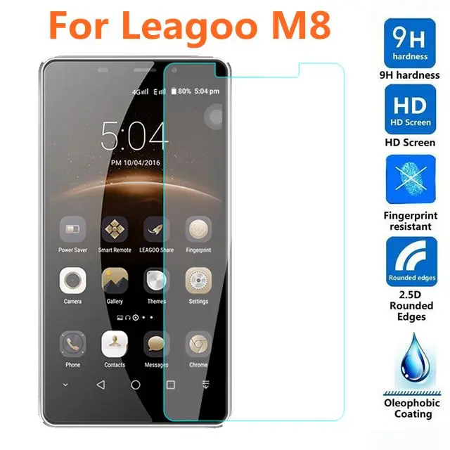 Закаленное стекло 9H для Leagoo M8 Pro оригинальная Высококачественная защитная пленка