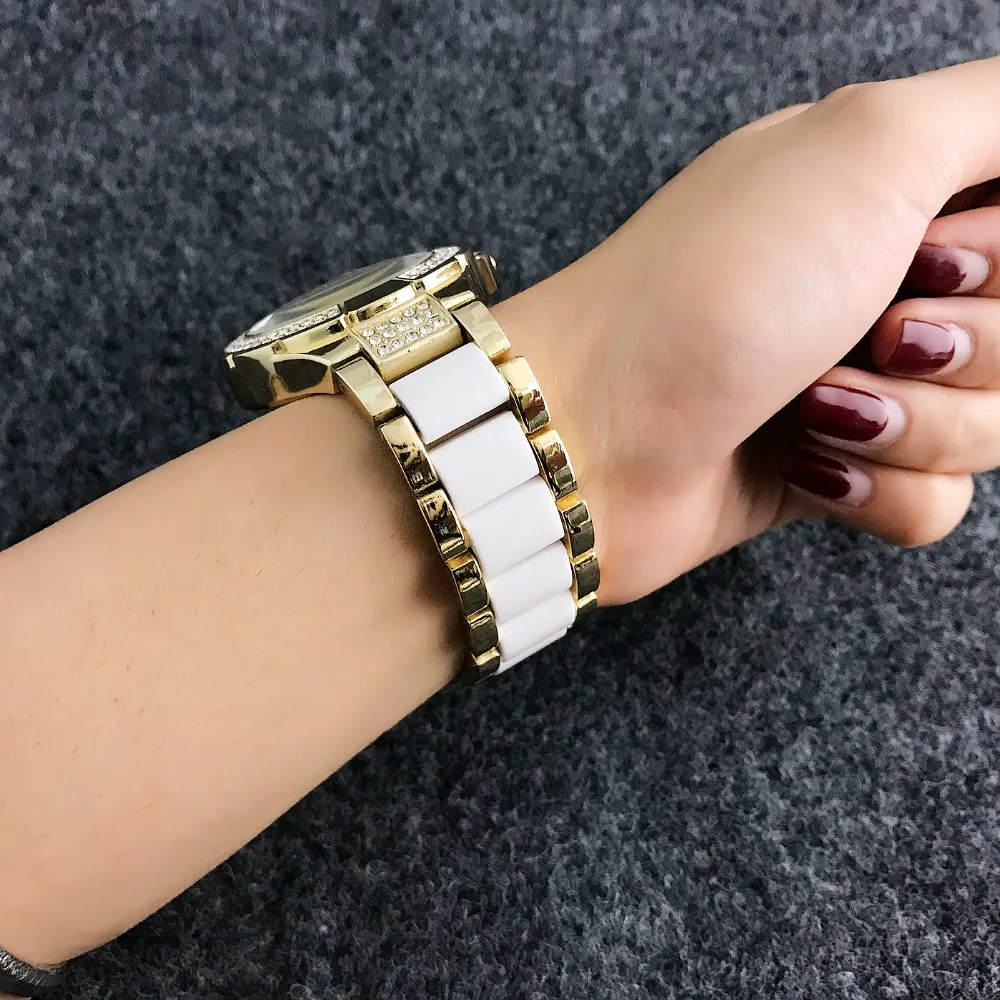 Элегантный чехол с бриллиантами Женские часы Contena люксовый бренд серебряная