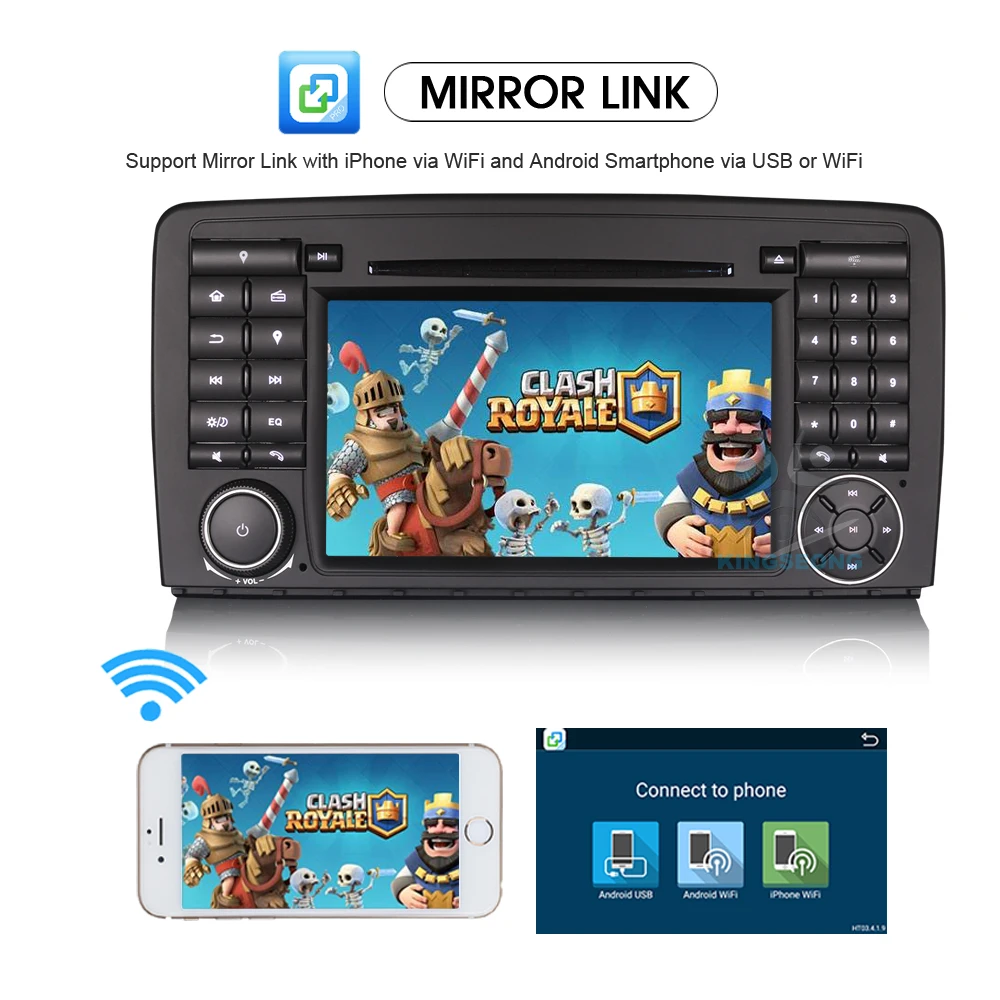 Android 7.1 автомобиль GPS навигации для Mercedes Benz R Class W251 R280 R300 r320 R350 R500 R63 AMG стерео dab + CD DVD