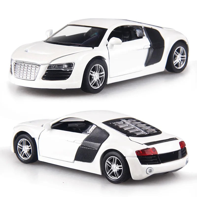 Модель автомобиля audi R8 1:32 со звуком и подсветкой 14 см 4 цвета|alloy car|pull backdiecast models |