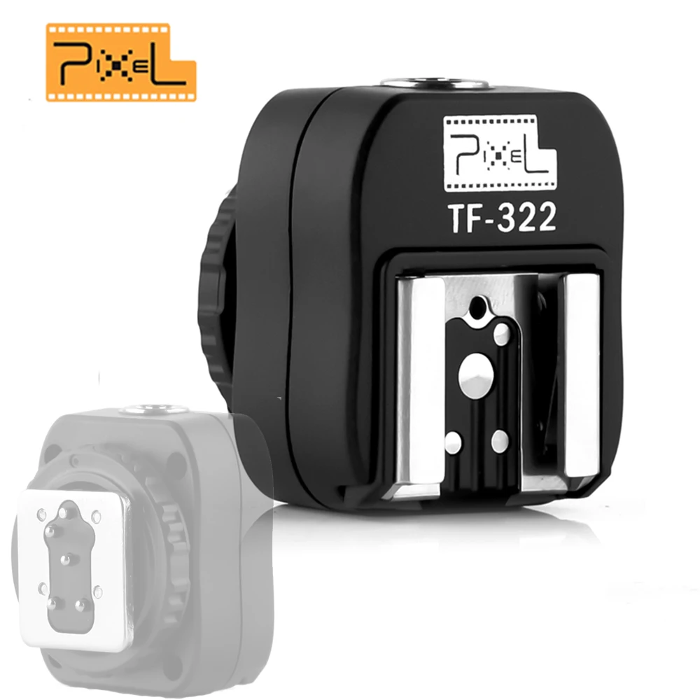 Pixel TF-322 ttl PC Порт Горячий башмак адаптер конвертер для Nikon D3300 D5300 D7200 D3200 D3100 D7100 D90 D5500 D5200 камера и вспышка