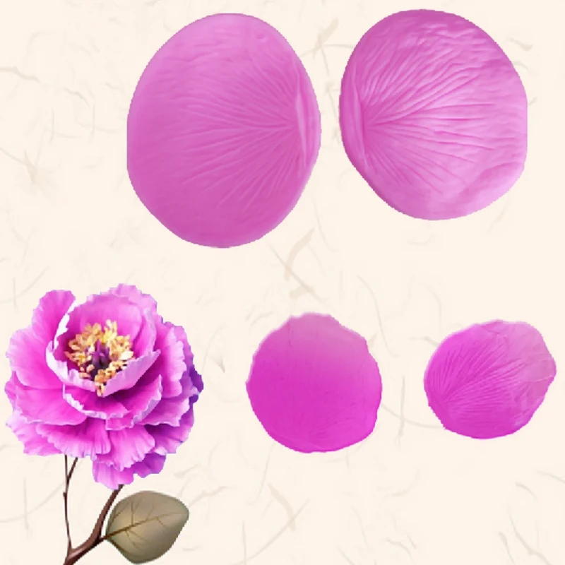 1 набор 3d лепесток пиона кукурузы мака в форме сердца помадка силикон Sugarcraft