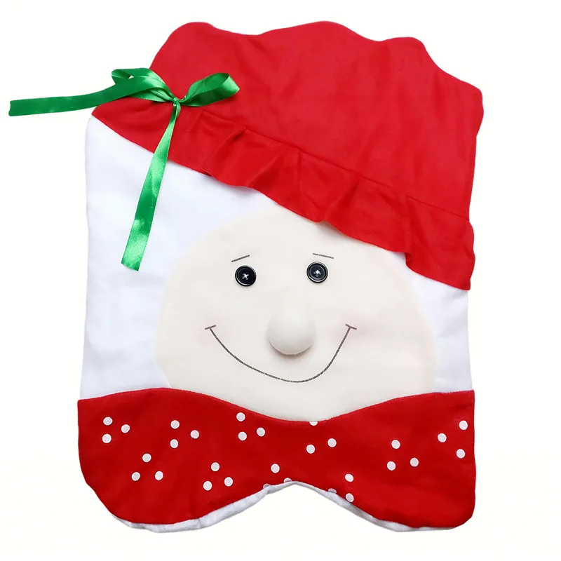 2 шт./компл. рождественские украшения Новогодние чехлы на стулья обеденное