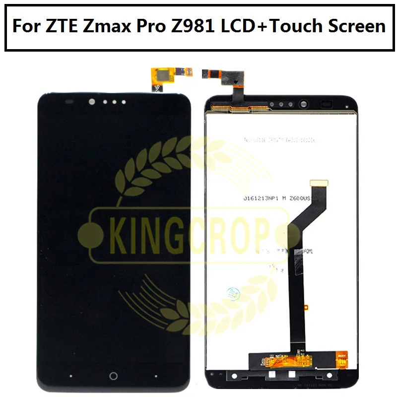 Полный дисплей с сенсорным экраном и дигитайзером для ZTE Z981 сборная Замена ZMAX PRO
