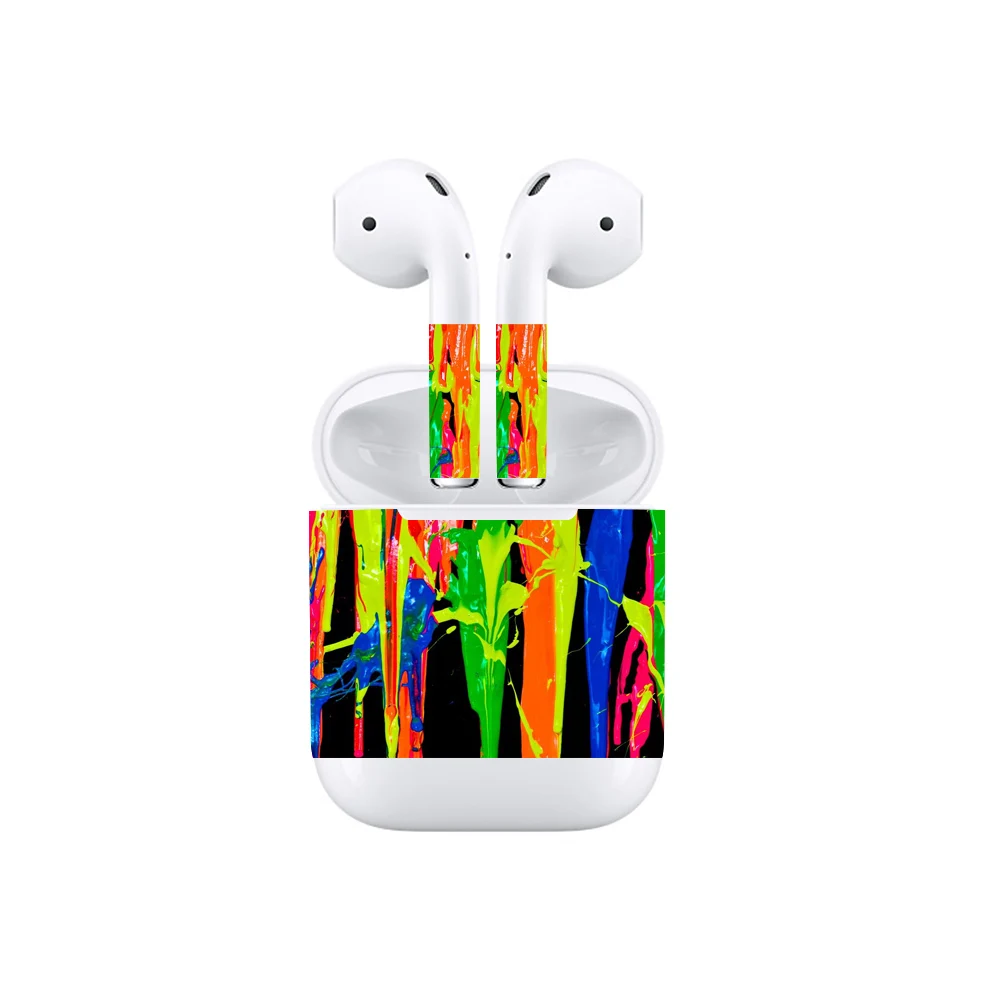 Защитные шкуры для Apple AirPods виниловые наклейки наушников Съемная клейкая