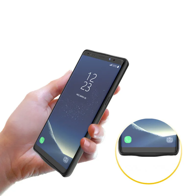 5500 мА/ч чехол для внешнего зарядного устройства для samsung Galaxy Note 8 ультра тонкий резервный внешний аккумулятор чехол для зарядного устройства для Note 8