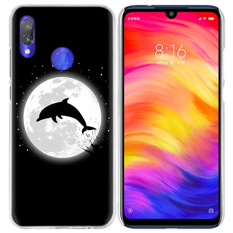 Милый чехол с дельфином для Xiao mi Red mi Go Note 7 6 6A Pro S2 5 5A 4X mi A1 A2 9 mi x 3 5G 8 lite Play F1 жесткий чехол для телефона с животными - Цвет: 02