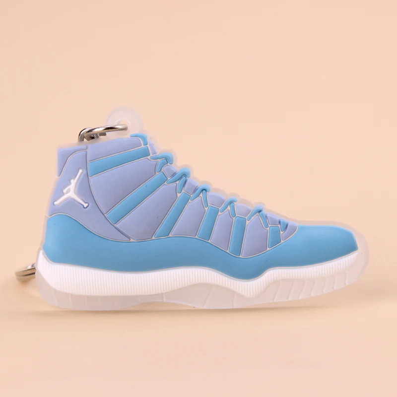 Брелок новые экзотические мини Jordan 11 ретро обуви ключевая цепь Для мужчин и Для женщин детские подарочные брелки на баскетбольных кроссовок ключ держатель porte Clef - Цвет: Picture Color8