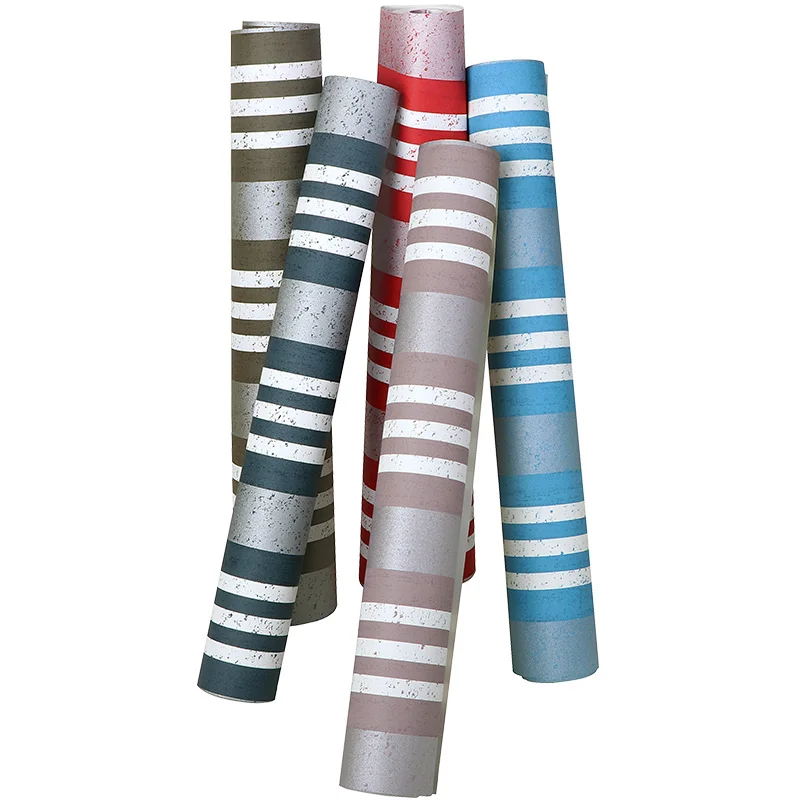 Современные черно белые красные полосатые обои винтажные для кафе барбершопа