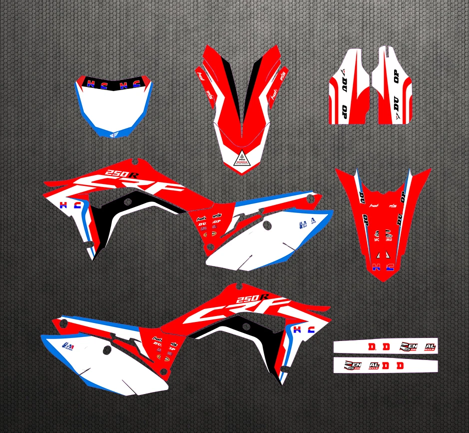 Мотоцикл настраиваемый стикер наклейка Графический с фоном для Honda CRF250R CRF 250 R 2018