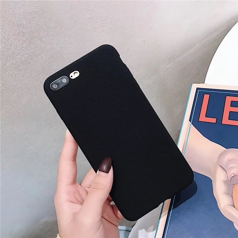 Black Силиконовый матовый чехол из ТПУ чехол для телефона для samsung Galaxy S10 S9 S8 рlus Lite A6 A7 A8 A9 плюс J2 J4 J6 J8 Pro A750 чехол-накладка - Цвет: Black