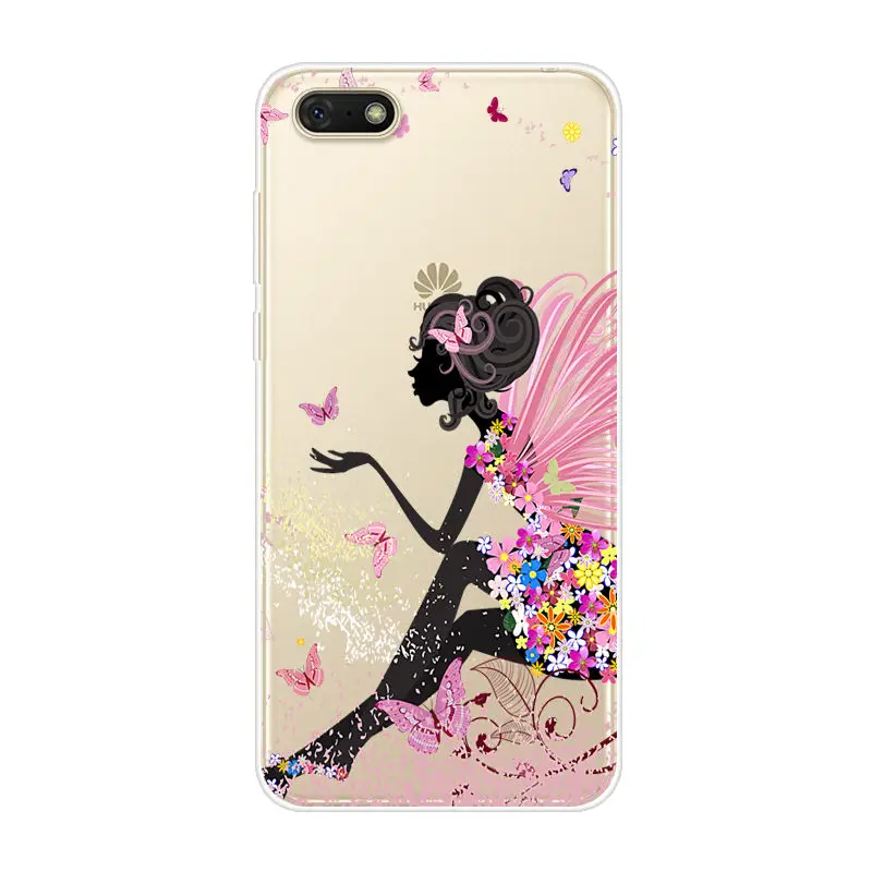 Cartoon Case Huawei Y5 Lite Soft Silicone Back Cover Phone For 2018 Y 5 Y5Lite DRA-LX5 | Мобильные телефоны и аксессуары