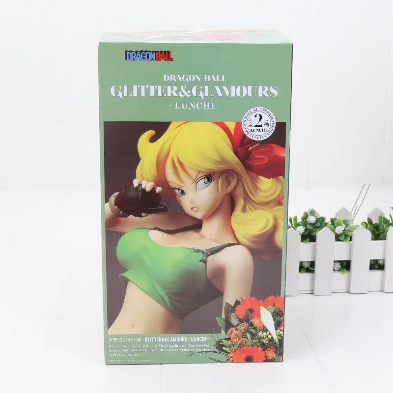 Новинка 20 см Dragon Ball Z SCultures Lunchi launch Bulma ПВХ фигурка игрушка - Цвет: new Lunchi with box