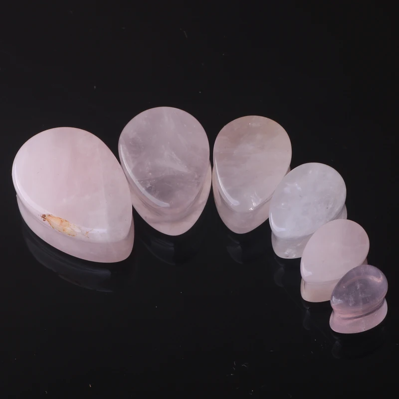 Junlowpy Органический Розовый Howlite камень слеза падение Седло Вилки 6-16 мм разъем
