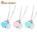 stainless steel invisible chain necklace jewelry necklaces for women necklaces& pendants chocker neckless silver clover