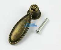 20 pieces antique brass furniture handle cabinet knob jewelry box handle knob drawer pull 18x60mm