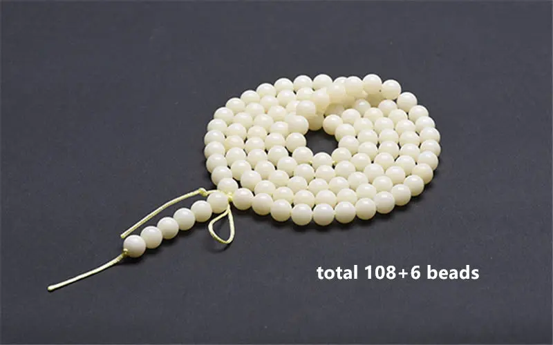 Натуральный 114 шт. белый талипот круглые бусины Bodhi 8 мм 9 10 хорошо подходит для