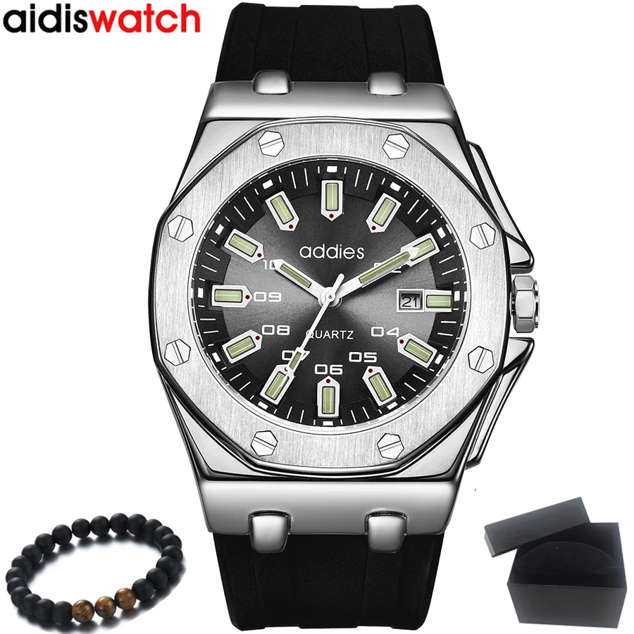 Часы ADDIES мужские спортивные армейские кварцевые|Кварцевые часы| |