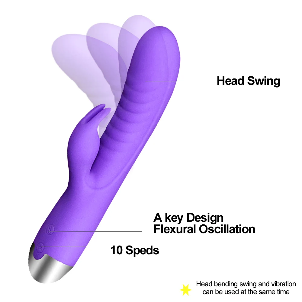 G Spot фаллоимитатор кролик вибратор для женщин двойная вибрация силиконовый