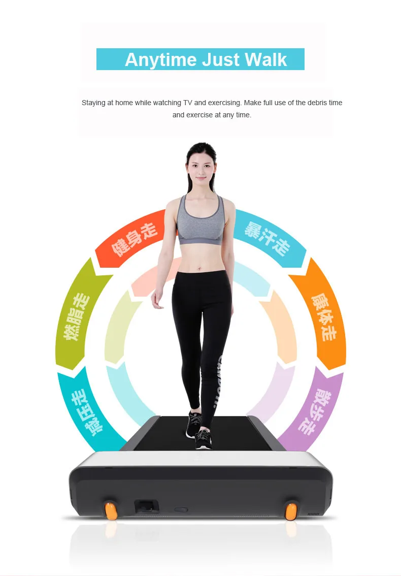 Xiaomi Mijia Walkingpad складная прогулочная машина для упражнений офисная домашняя беговая дорожка без каблука умное Управление скоростью подключение приложение Mijia