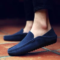 peas shoes slip on casual shoes new spring korean version of the lazy matte leather youth driving shoes mens shoes