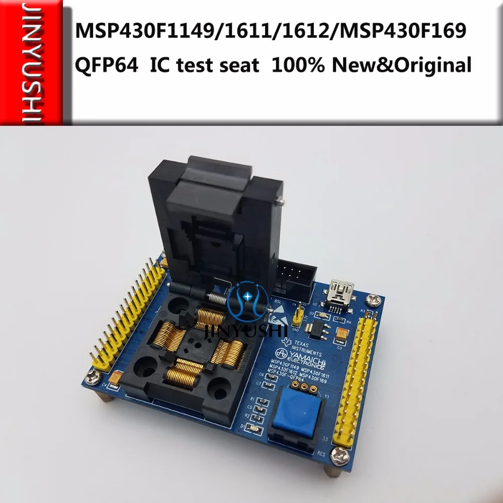 Раскладушка MSP430F1149/1611/MSP430F169 QFP64 YAMAICHI IC адаптер сиденья для сжигания испытательный