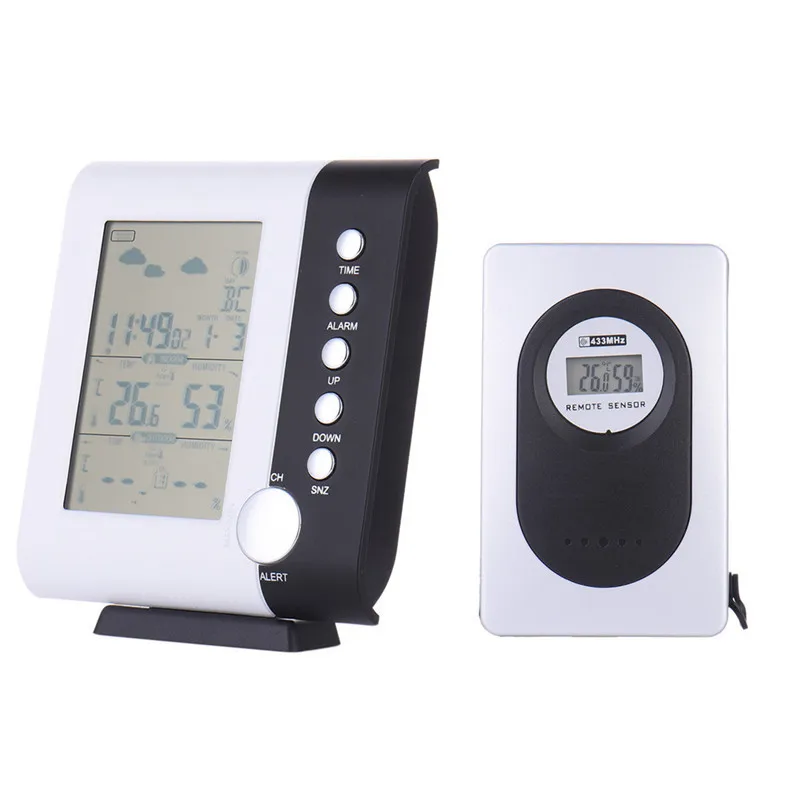 Погодная станция беспроводной Крытый Открытый датчик термометр гигрометр