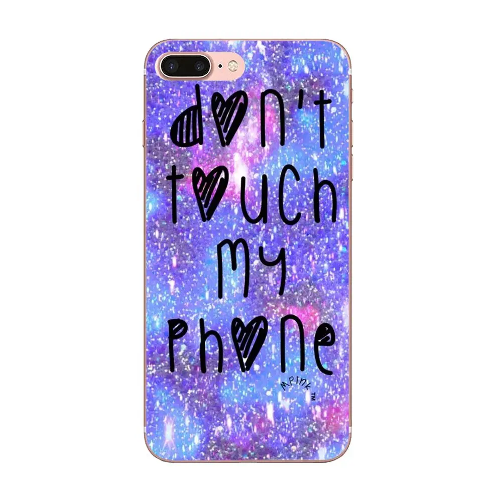 Забавный ультратонкий мультипликационный узор Dont Touch для Xiaomi Redmi Mi Note 7 8 9 SE Pro Lite Go