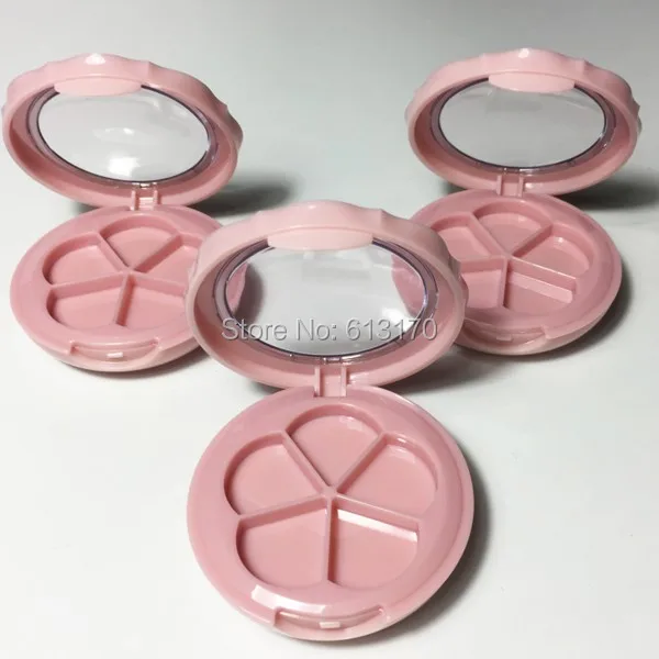 20 шт. 5 сеток банка для теней с крышкой на окно зеркальная кисть губ розовая