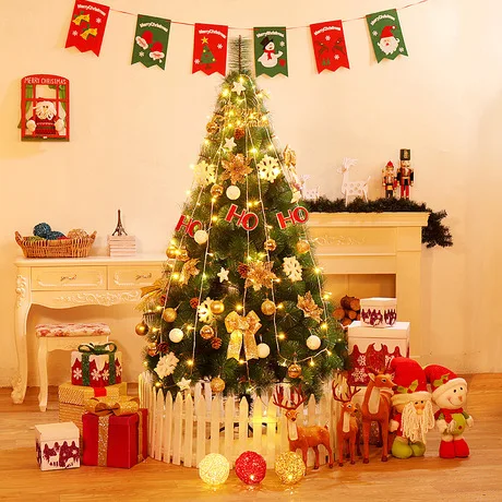 Рождественские украшения для рождественской елки для дома arbol de navidad kerstboom sapin de noel хвоинка Рождественская елка 60/120/150/180/210 см