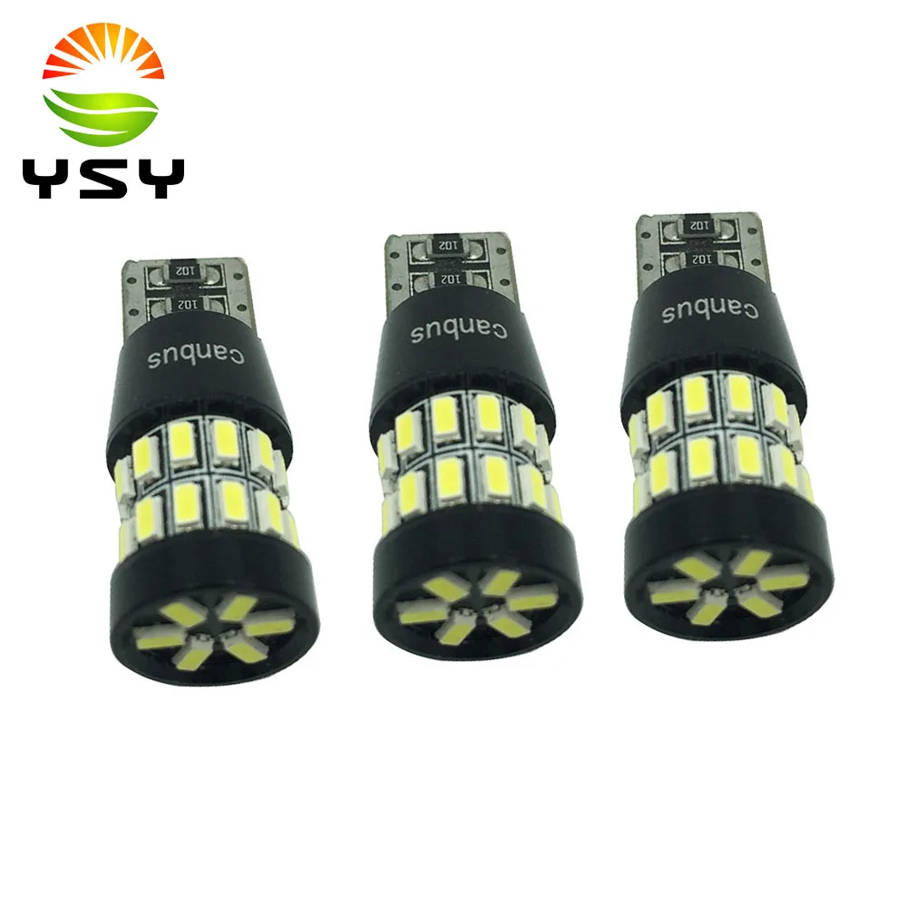 YSY 50 шт. W5W T10 светодиодный Canbus лампочка 3014 30 SMD 194 168 автомобильный габаритный