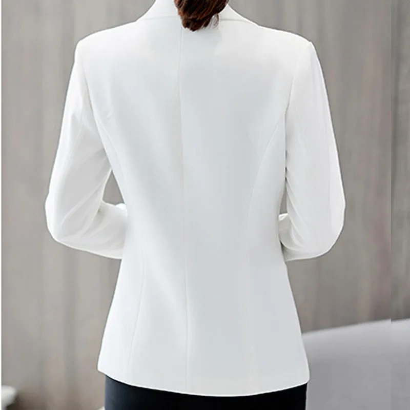 Новое поступление женские пальто для офиса цвета: черный белый красный синий