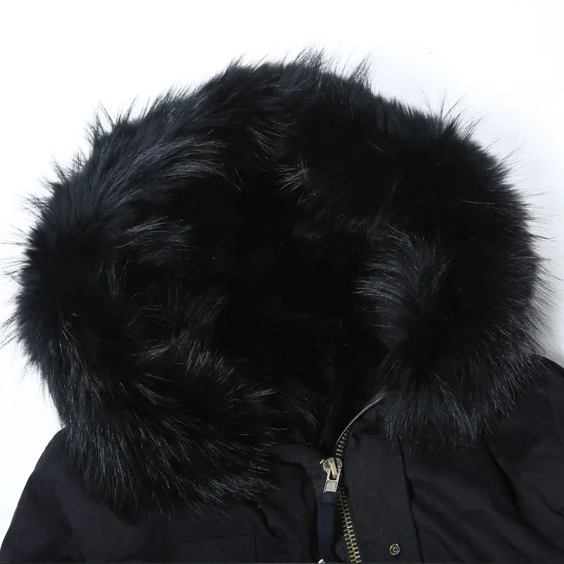 Парка из кроличьего меха для женщин зимняя женская куртка с кроличьим мехом