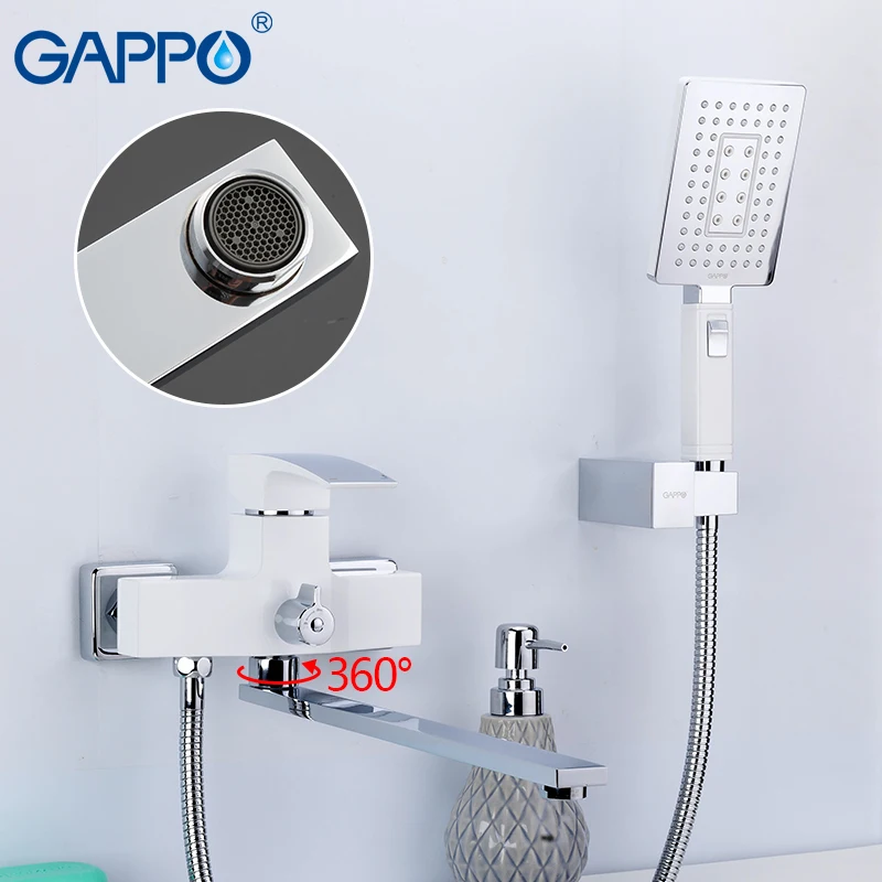 GAPPO смеситель для ванны ванной комнаты набор душа настенные краны воды кран