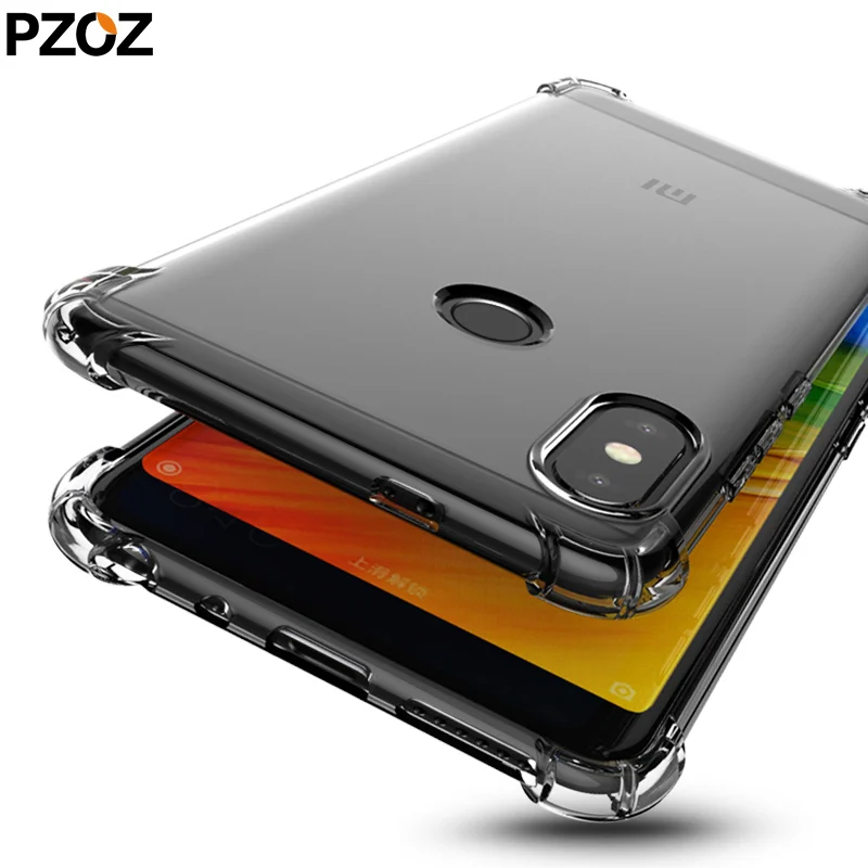 Pzoz redmi note 5 pro чехол силиконовый прозрачный для телефона xiaomi мягкий ударопрочный