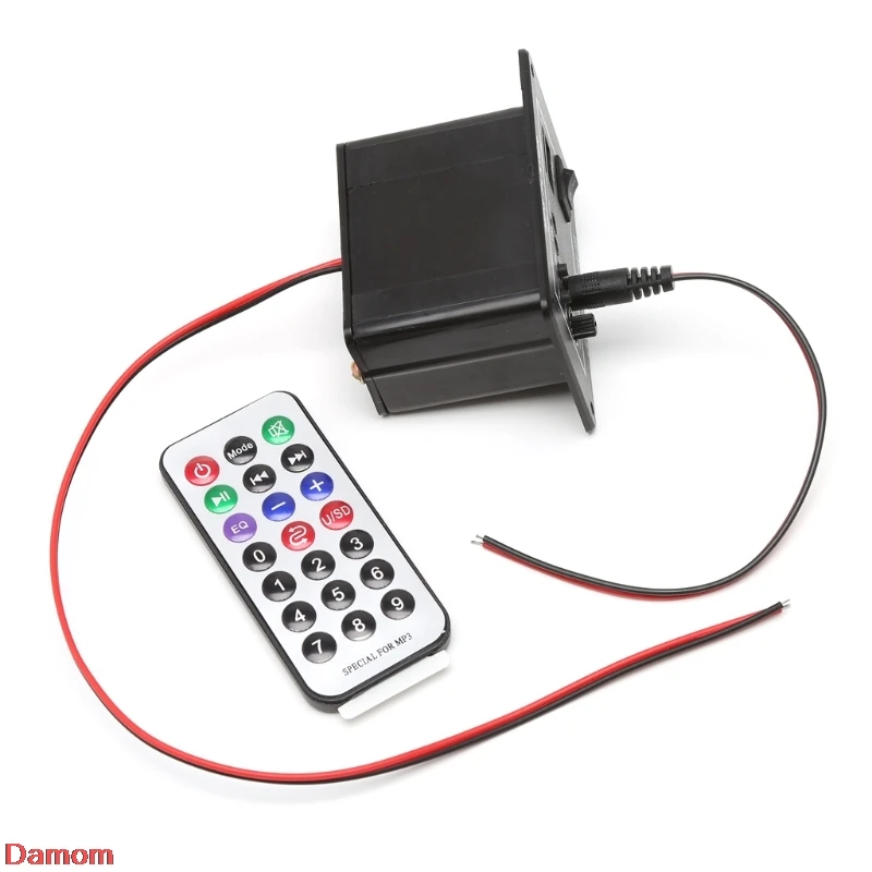 20 Вт Высокая мощность DC 12 В Bluetooth автомобильный сабвуфер Hi-Fi усилитель доска TF USB+ пульт дистанционного управления