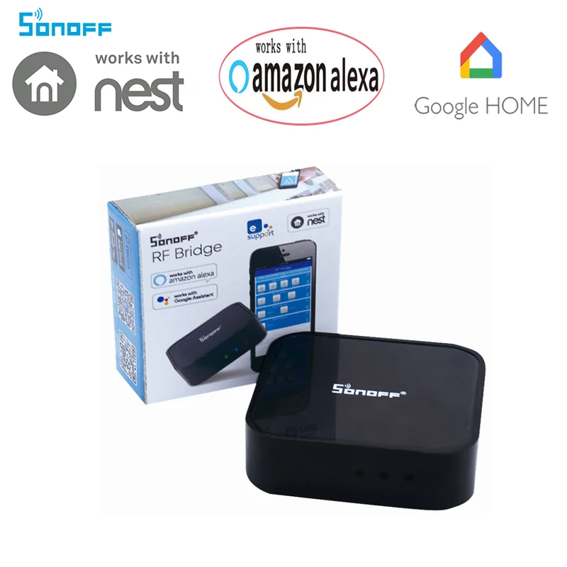 Sonoff RF Brigde Wi Fi 433 мГц Беспроводной преобразователь сигнала ПИР 2 Сенсор/DW1 умный дом