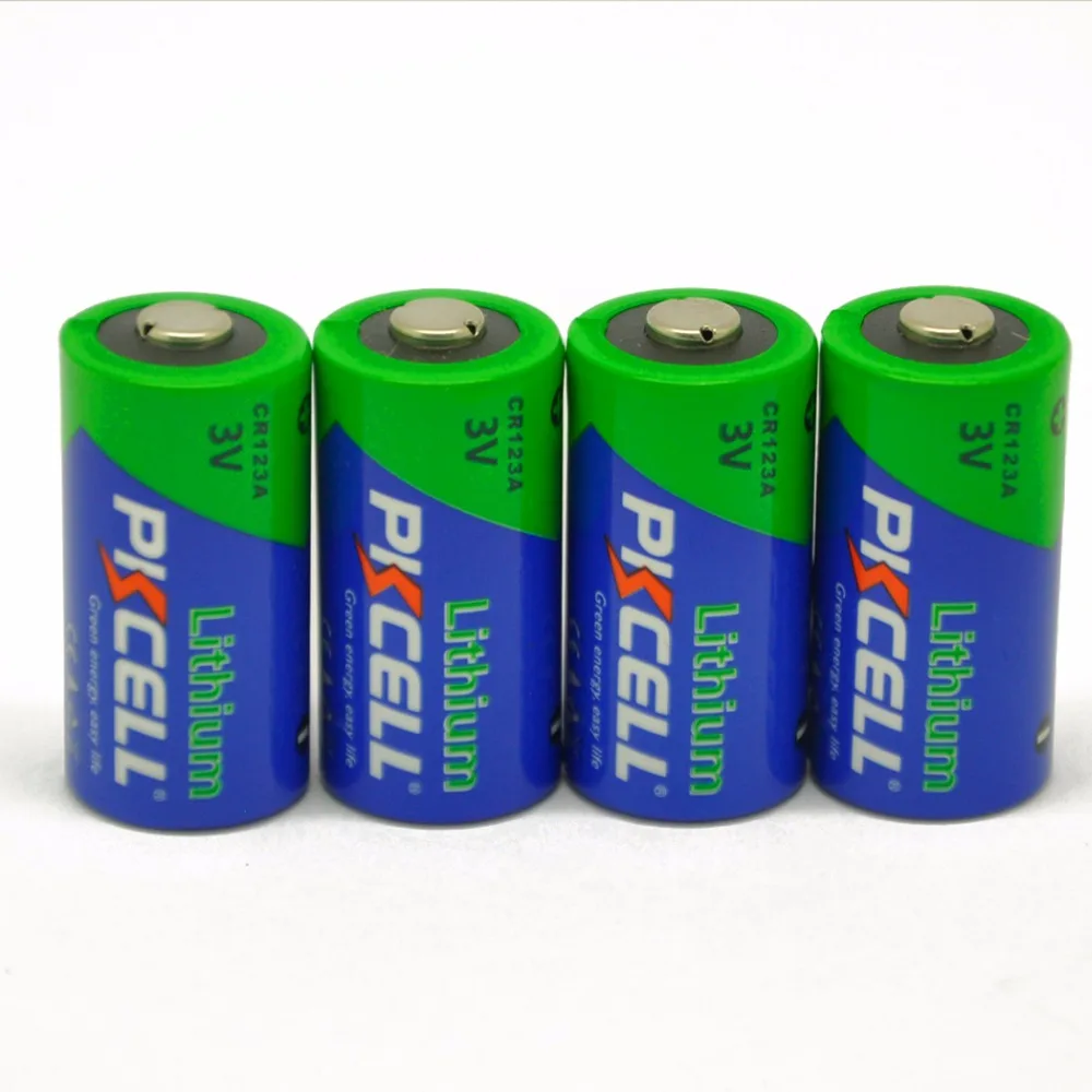 100 x PKCELL 3V CR123A литиевые батареи CR123 123A 16340 CR17345 неперезаряжаемая батарея для Камеры